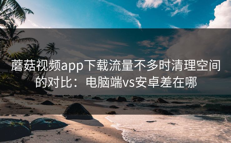 蘑菇视频app下载流量不多时清理空间的对比：电脑端vs安卓差在哪