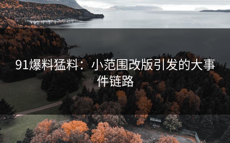91爆料猛料：小范围改版引发的大事件链路